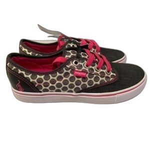 women's BABY PHAT shoes  POLKA-DOT PORTER black low top sneakers size  8